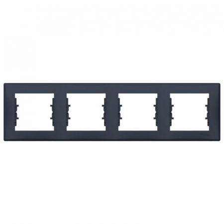 Рамка 4-м Sedna горизонт. графит SchE SDN5800770