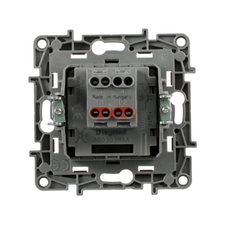 Переключатель перекрестный 1-кл. СП Etika 10А IP20 250В 10AX винтов. клеммы механизм алюм. IEK 672409