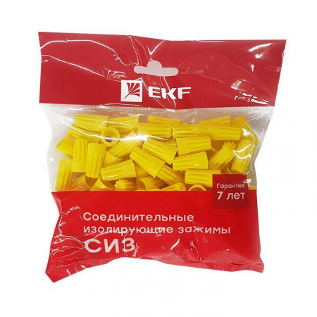 Соединитель проводов СИЗ-4 1.75-10.5кв.мм (уп.100шт) EKF plc-cc-6 Соединитель проводов СИЗ-4 1.75-10.5кв.мм (уп.100шт) EKF plc-cc-6