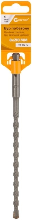 Бур по бетону Profi Plus двойн. спираль три пылеотводящие кромки 8х210мм Cutop 49-8210