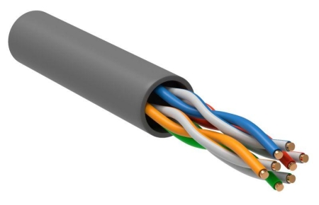 Кабель витая пара U/UTP 5E 4х2х0.52 PVC сер. (305м) РФ/Т ITK LC1-C5E04-111-T-P-R Кабель витая пара U/UTP 5E 4х2х0.52 PVC сер. (305м) РФ/Т ITK LC1-C5E04-111-T-P-R