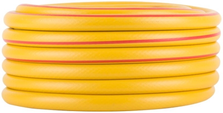 Шланг поливочный трехслойный армированный 3/4дюймх2.2ммх15м желт. КУРС 76317