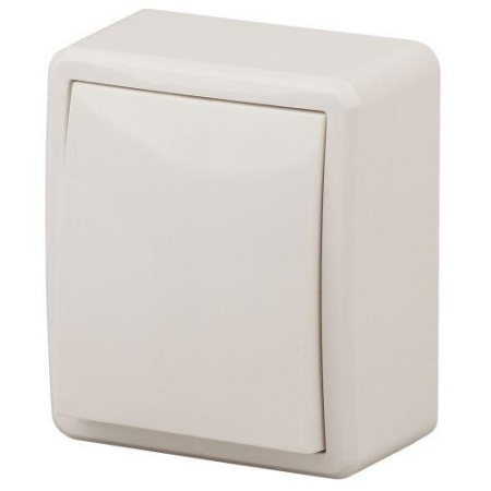 Выключатель 1-кл. ОП Эра Эксперт 10А IP20 11-1201-02 250В 10AX сл. кость Эра Б0020655