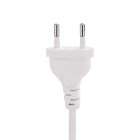 Вентилятор напольный 40Вт 5 лопастей подставка круглая механическое управление бел./син. DUX 60-0212