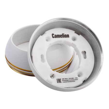 Светильник встраиваемый IP20 металлический под лампу GX53 LGX53-03 C01 бел. Camelion 15397