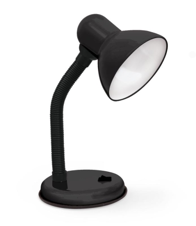 Светильник настольный СНО 22Ч 60Вт E27 230В под лампу на основании с подвесом черн. IN HOME 4690612046877