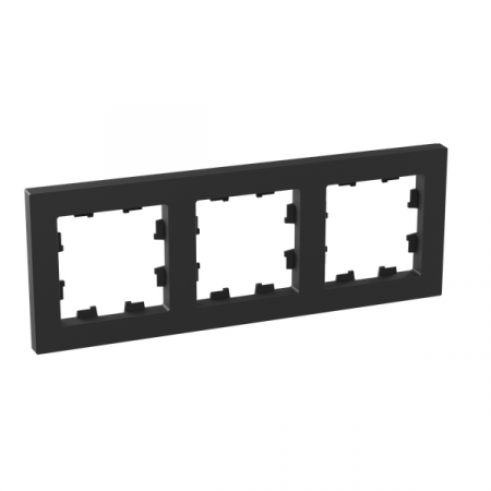 Рамка 3-м Эпика пластик черн. EKF UP1-FPB-03 Рамка 3-м Эпика пластик черн. EKF UP1-FPB-03