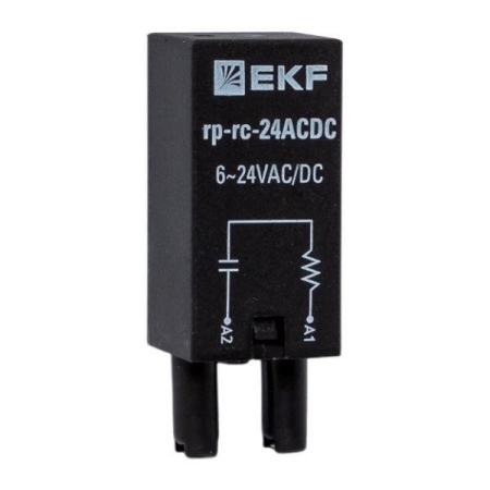 Модуль защитный RC 6-24В AC/DC для промежуточных реле RP AVERES EKF rp-rc-24ACDC Модуль защитный RC 6-24В AC/DC для промежуточных реле RP AVERES EKF rp-rc-24ACDC