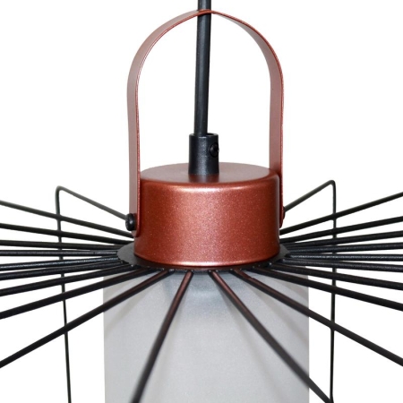 Светильник "Манго" 211 (плафон 9001) НСБ 01-60-171 Е27 [ИМ] подвесной черн.муар медь Элетех 1005405087