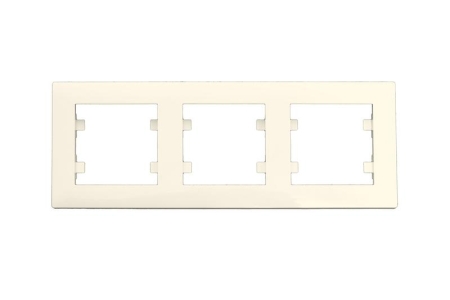 Рамка 3-м Karea RIZZ крем Makel 88010703 Рамка 3-м Karea RIZZ крем Makel 88010703
