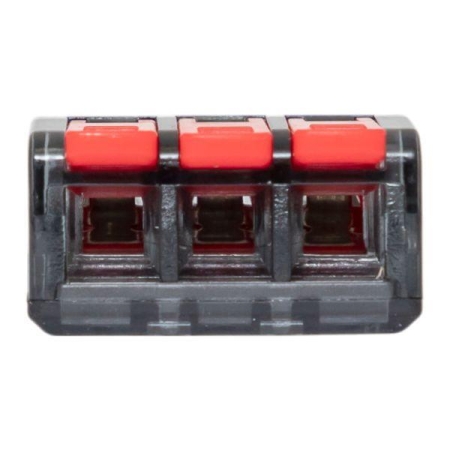 Клемма строительно-монтажная СМК 221-613 3-проводная 0.5-4.0(6)кв.мм с рычагом (уп.40шт) PROxima EKF plc-smk-221-613