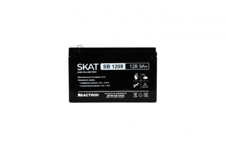 Аккумулятор свинцово-кислотный SKAT SB 1209 Бастион 2540 Аккумулятор свинцово-кислотный SKAT SB 1209 Бастион 2540