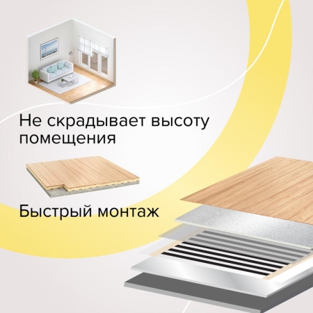 Комплект "Теплый пол" (пленка) GOLD 170Вт/кв.м 1кв.м CALEO КА000000763