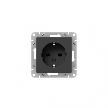 Розетка СП Эпика 16А с заземл. без защ. шторок механизм черн. EKF UP1-SOB-110 Розетка СП Эпика 16А с заземл. без защ. шторок механизм черн. EKF UP1-SOB-110