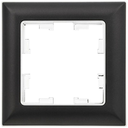 Рамка 1-м BRITE РУ-1-Бр хром/черн. IEK BR-M12-12-2-K23 Рамка 1-м BRITE РУ-1-Бр хром/черн. IEK BR-M12-12-2-K23