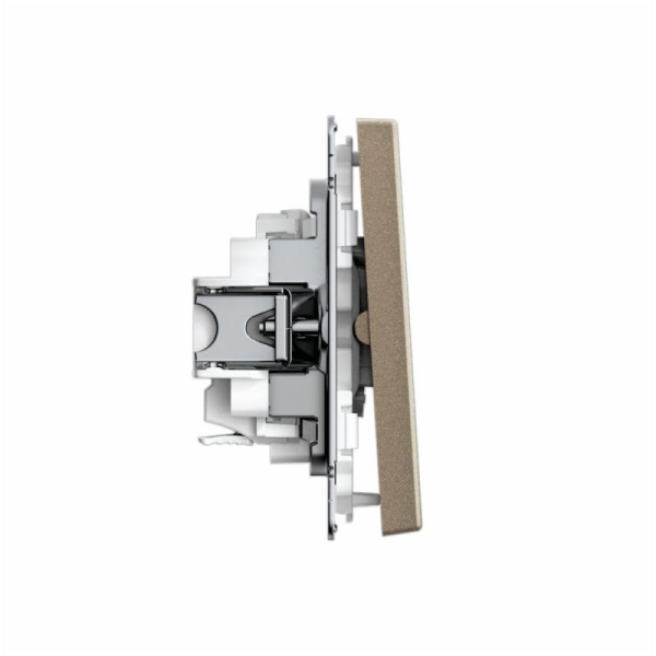 Выключатель 2-кл. ArtGallery 10AX быстрозажим. клем. механизм шампань SE GAL000551S