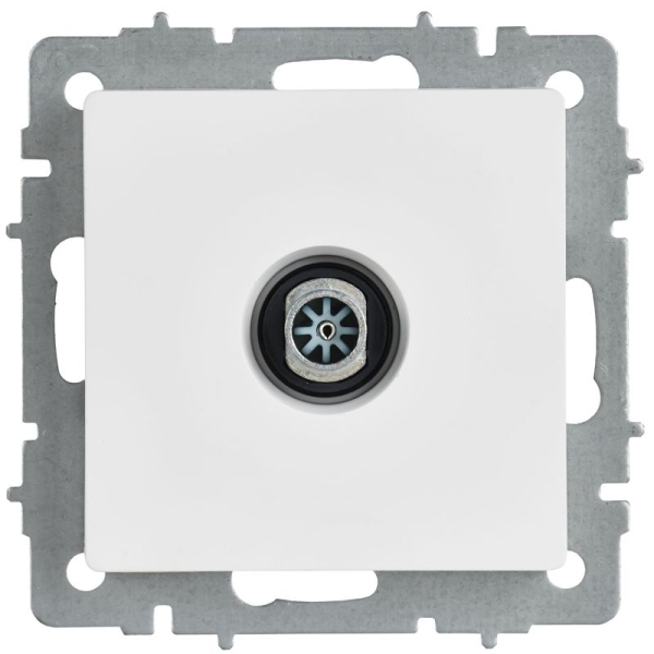 Розетка телевизионная оконечная TV СП BRITE РТВ11-0-БрАБ механизм арктич. бел. IEK BR-A10-O-K91