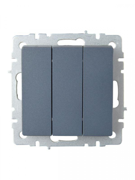 Выключатель 3-кл. СП BRITE ВС10-3-0-БрМ 10А механизм маренго IEK BR-V30-0-10-K35