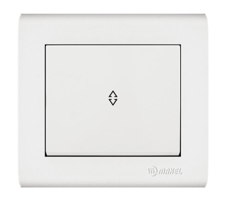 Выключатель проходной 1-кл. Manolya бел. Makel 41001005