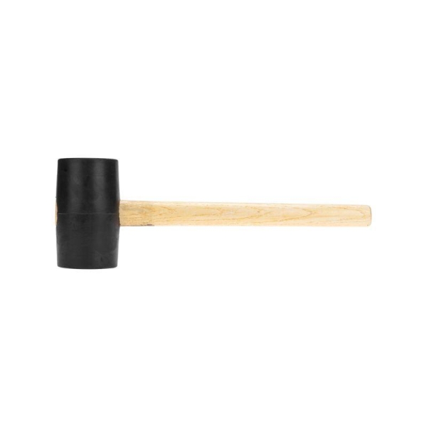 Киянка 910г деревянная рукоятка резинов. черн. Kranz KR-12-8145