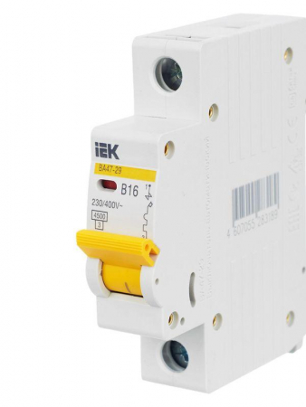 Выключатель автоматический модульный 1п B 16А 4.5кА ВА47-29 KARAT IEK MVA20-1-016-B