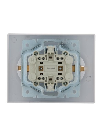 Розетка 2-м СП Karina с заземл. термопласт жемчуж./бел. перламутр. LEZARD 707-3000-127B Розетка 2-м СП Karina с заземл. термопласт жемчуж./бел. перламутр. LEZARD 707-3000-127B