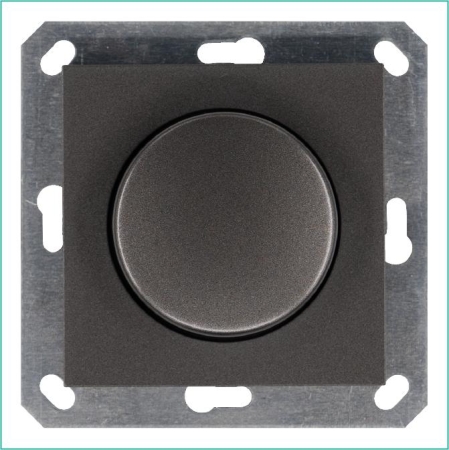 Светорегулятор поворотно-нажимной (диммер) LED 30-400Вт 1gang 2way механизм мокко Jasmart G4012Z Светорегулятор поворотно-нажимной (диммер) LED 30-400Вт 1gang 2way механизм мокко Jasmart G4012Z