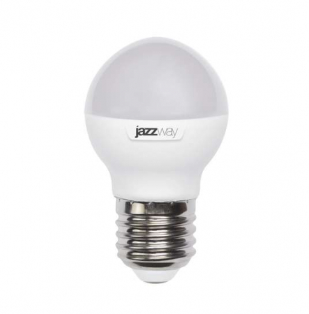 Лампа светодиодная PLED-SP 7Вт G45 шар 3000К тепл. бел. E27 540лм 230В JazzWay 1027863-2 Лампа светодиодная PLED-SP 7Вт G45 шар 3000К тепл. бел. E27 540лм 230В JazzWay 1027863-2