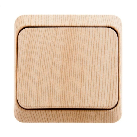 Переключатель проходной 1-кл. ОП Этюд 10А IP20 сосна SE BA10-004D