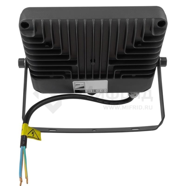 Прожектор светодиодный PFL-S2 30Вт 6500К IP65 220–240В ДО с клапаном закален. матов. стекло сер. JazzWay 2853295D