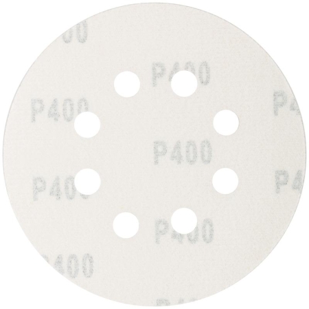 Набор кругов абразивных шлифовальных перфорированных на ворсовой основе под "липучку" Р400 125мм (уп.5шт) Profi Cutop 85-627