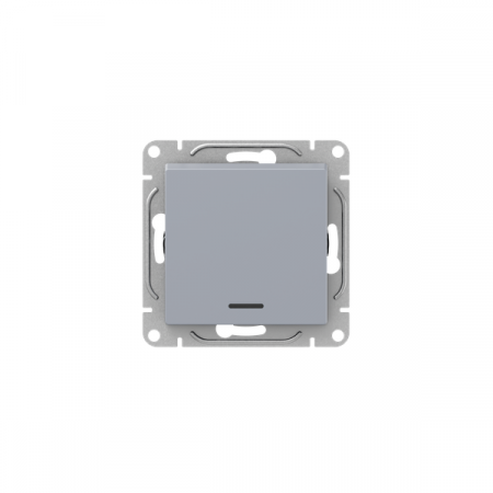 Выключатель 1-кл. СП Эпика с подсветкой механизм алюм. EKF UP1-SWA-14