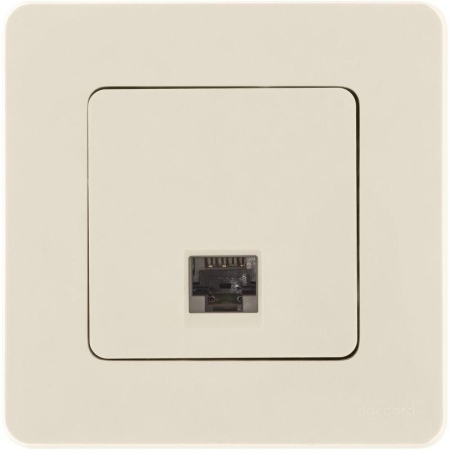 Розетка компьютерная Inspiria RJ45 кат.5E UTP сл. кость IEK 673826 Розетка компьютерная Inspiria RJ45 кат.5E UTP сл. кость IEK 673826