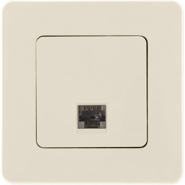 Розетка компьютерная Inspiria RJ45 кат.5E UTP сл. кость IEK 673826 Розетка компьютерная Inspiria RJ45 кат.5E UTP сл. кость IEK 673826