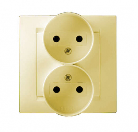 Розетка 2-м СП Simon15 16А IP20 250В без заземл. винт. клеммы сл. кость Simon 1590457-031 Розетка 2-м СП Simon15 16А IP20 250В без заземл. винт. клеммы сл. кость Simon 1590457-031