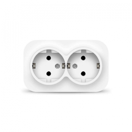 Розетка 2-м ОП 16А IP20 с заземл. бел. IONICH 1419 Розетка 2-м ОП 16А IP20 с заземл. бел. IONICH 1419