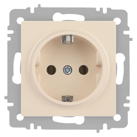 Розетка 1-м СП Accent 6-202-02 16А IP20 250В 2P+E Schuko сл. кость Intro Б0063683 Розетка 1-м СП Accent 6-202-02 16А IP20 250В 2P+E Schuko сл. кость Intro Б0063683