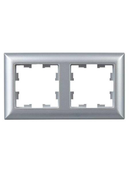 Рамка 2-м BRITE РУ-2-Бр алюм./алюм. IEK BR-M22-12-K47 Рамка 2-м BRITE РУ-2-Бр алюм./алюм. IEK BR-M22-12-K47