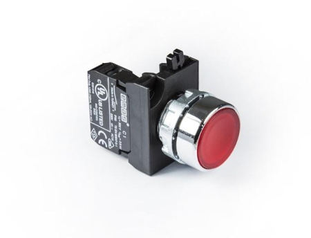 Кнопка нажимная круглая CM100DК (1НО) красн. EMAS CM100DK Кнопка нажимная круглая CM100DК (1НО) красн. EMAS CM100DK