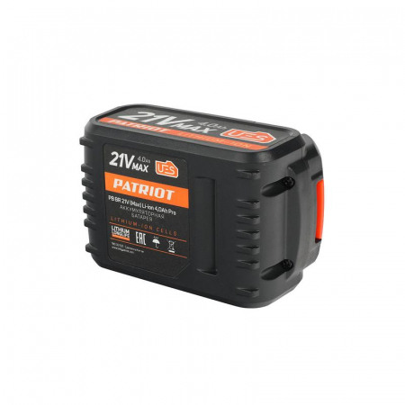 Батарея аккумуляторная PB BR 21В (Max) Li-ion UES 4.0А.ч Pro PATRIOT 180301121 Батарея аккумуляторная PB BR 21В (Max) Li-ion UES 4.0А.ч Pro PATRIOT 180301121