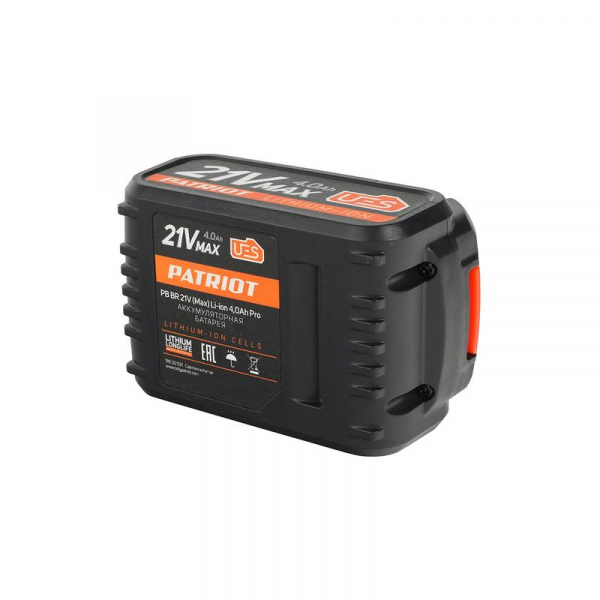 Батарея аккумуляторная PB BR 21В (Max) Li-ion UES 4.0А.ч Pro PATRIOT 180301121 Батарея аккумуляторная PB BR 21В (Max) Li-ion UES 4.0А.ч Pro PATRIOT 180301121