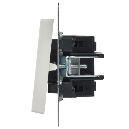 Выключатель проходной 1-кл. СП BRITE ВС10-1-6-БрБ 10А механизм бел. IEK BR-V12-0-10-K01