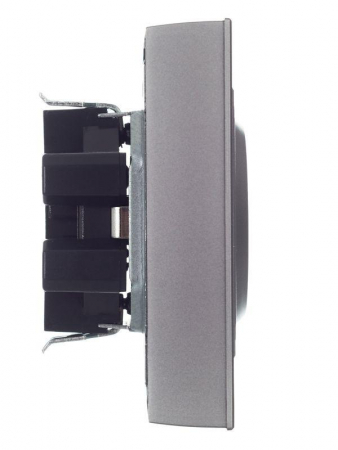 Розетка 2-м СП BRITE РСш12-3-БрС 16А в сборе с заземл. защ. шторки сталь IEK BR-R24-16-K46-F