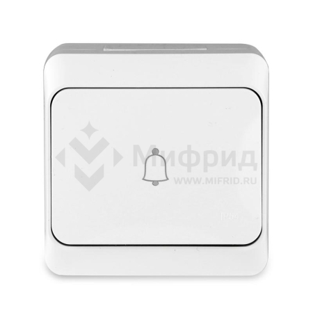 Кнопка звонка ОП Nix 10А IP54 250В бел. TOKOV ELECTRIC TKE-NX-DB-C01-IP54