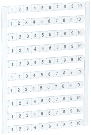Маркер для КВИ-4/16кв.мм с нумерацией № 1-10 IEK YZN30M-004-K00-10