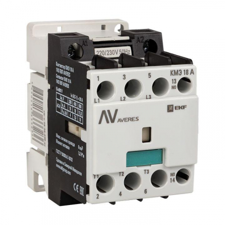 Контактор КМЭ 18А 1NO 230В АС AVERES EKF ctr-s-18-10-230-av Контактор КМЭ 18А 1NO 230В АС AVERES EKF ctr-s-18-10-230-av