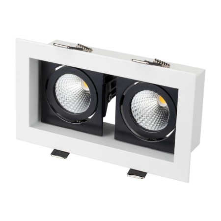 Светильник светодиодный CL-KARDAN-S180x102-2x9W Day WH-BK 38 deg IP20 металл Arlight 024129 Светильник светодиодный CL-KARDAN-S180x102-2x9W Day WH-BK 38 deg IP20 металл Arlight 024129