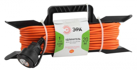 Удлинитель-шнур на рамке 1х20м без заземл. 10А IP20 UFx-1-2х1.0-20m ПВС 2х1 Эра Б0043040 Удлинитель-шнур на рамке 1х20м без заземл. 10А IP20 UFx-1-2х1.0-20m ПВС 2х1 Эра Б0043040