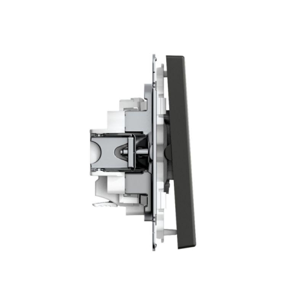 Выключатель 2-кл. ArtGallery 10AX быстрозажим. клем. механизм базальт SE GAL001451S