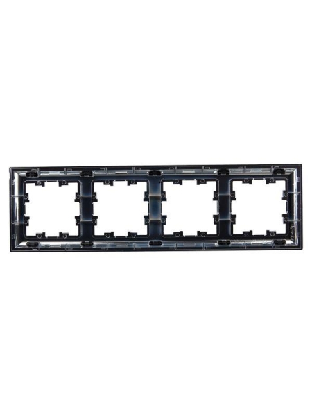 Рамка 4-м BRITE РУ-4-Бр хром/черн. IEK BR-M42-12-2-K23 Рамка 4-м BRITE РУ-4-Бр хром/черн. IEK BR-M42-12-2-K23